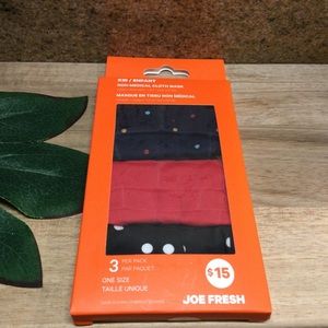 3/$30 - New Joe Fresh Unisex Kids Face Masks